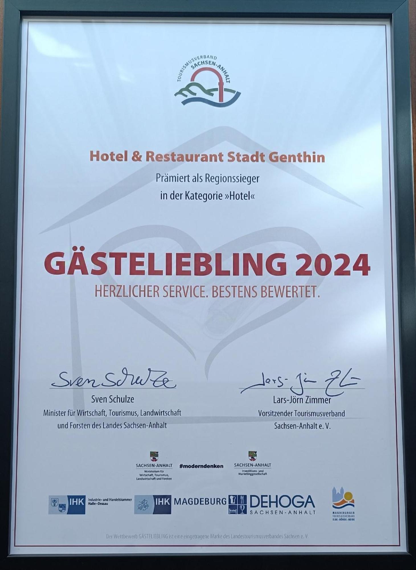 Hotel & Restaurant Stadt Genthin Luaran gambar